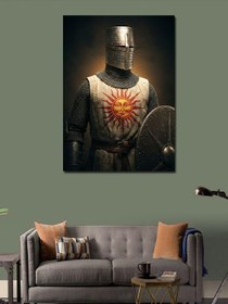 Resim Kanvas Tablo Zırhlı Tapınak Şövalyesi, 100 x 140 