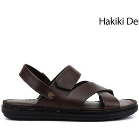 Resim Gönderi(R) Gönderi R Erkek Kahverengi Hakiki Deri Comfort Sandalet Dyma7314282 