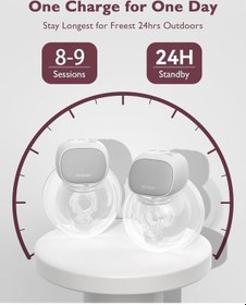 Resim Momcozy S9 Pro Elektrikli Göğüs Pompası, Eller Serbest, 2 Mod, 9 Kademe, Uzun Pil Ömrü, 24 Mm 2'li Paket 