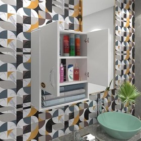 Resim banyo ecza dolabı gogol byz 060 * 040 * 17 mutfak kapaklı arkalıklı altı kapaksız arkalıksız 
