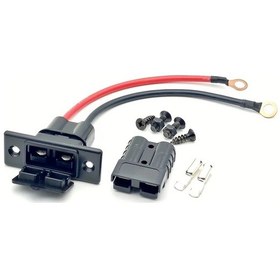 Resim Chuangyinshop Anderson Sb50a Erkek Ve Dişi Soket Seti 7.87inch Kablo Ot Terminalli Rv Elektrikli Araç Batarya Adaptörü 