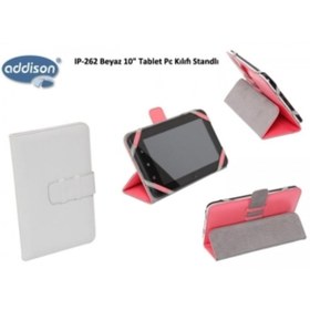 Resim Addison Ip-262 Beyaz 10" Tablet Pc Kılıfı Standlı 