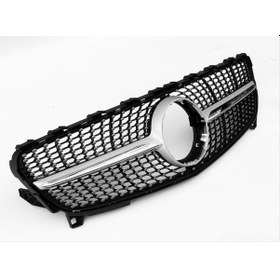 Resim Mercedes W176 Diamond Amg Ön Panjur Izgara Seti 2016+ Gri A Seris 