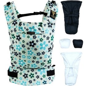 Resim Mamadusbaby Çiçek Bahçesi Yenidoğan Set Ergonomik Kanguru 