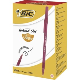 Resim Bic Round Stic Tükenmez Kalem Kırmızı 60'lı Kutu N11.20608 