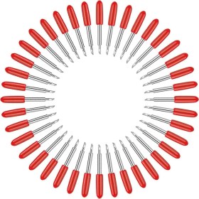 Resim Pdrplnt Explore Air / Air 2 Maker Expression Için-40 x 45 Derecelik Bıçaklar 10 x 30 Derecelik Bıçaklar 10 x 60 Derecelik Bıçaklar-Kırmızı&sarı&mavi (Yurt Dışından) 