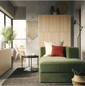 Resim IKEA uzanma koltuğu, samsala koyu sarı-yeşil, sağ 