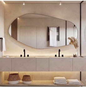 Resim Fawdecor Amsterdam Dekoratif Duvar Aynası 50 X 100 Cm Gold 