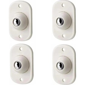 Resim Pratik Bilyeli Eşya Kaydırma Aparatı, 4'lü Set Mini Yapışkanlı Tekerler, 360 Derece 