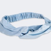 Resim Beauty pillow %100 i̇pek saç bandı mavi renk 