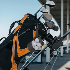 Resim Golf Topu Taşıma Çantası Kılıfı,Golf Topu Kılıfı Çantası - Küçük Örgü Golf Topu Çantası | Karabina Kanca İpli Golf Topu Çanta Organizatör ile Spor Salonu, Açık Hava, Kamp Gezisi için 