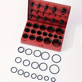 Resim 419 adet O-Halka Conta Kiti, Evrensel Kauçuk O-Halka Aracı Seti. Çeşitli Otomobil Otomatik Musluk Boruları, Basınç Yıkayıcıları, Hava veya Gaz Contaları Bakımı için Uygun 