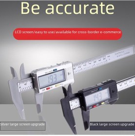 Resim Xiyyadms Tam Plastik Dijital Ölçüm Cihazı 0-150mm - Mini, Hassas Okuma, Ev Projeleri Ve Kuyumculuk İçin, Farklı Paket Seçenekleriyle Siyah 