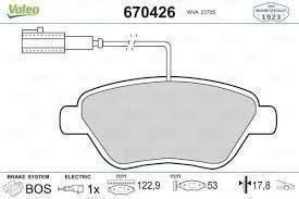 Resim Fiat Punto 1.4 8V Ön Fren Balatası VALEO Marka 55174420 