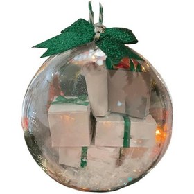 Resim Suntek Topu Yılbaşı Ağacı Yeni Yıl Tatil Tarzı B Kırılmaz Asılı Top 