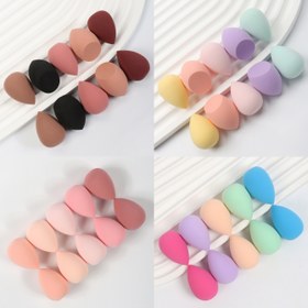 Resim 10 Mini Makyaj Süngerleri. Fondöten Karıştırma Güzellik Süngeri, Sıvı, Krem ve Pudra Kusursuz, Çok Renkli Makyaj Süngeri, Lateks İçermeyen Kuru ve Islak Fondöten Makyajı, Tüm Cilt Tipleri İçin Uygun 