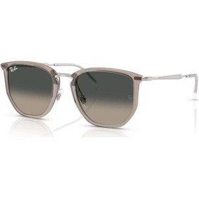Resim Ray-ban Rb 4451 680271 50 Unisex Geometrik Şeffaf Gri Kombine Kemik Güneş Gözlüğü Gri 