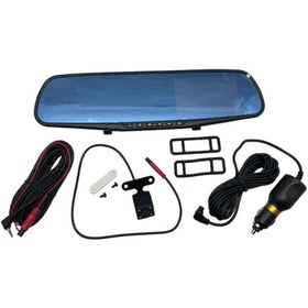 Resim PMX Araç Yol Kayıt Kamerası Dikiz Aynalı Ön-arka Çift Kameralı Gece Görüşlü (ÇAKMAK FİŞLİ) Full Hd 32 Gb 