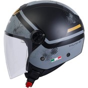 Resim Sway Sw 715 Gemını Black Grey Yarım Açık Kask Gri - Siyah 