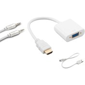 Resim Hdmı To Vga Audio Usb Power Çevirici Dönüştürücü 