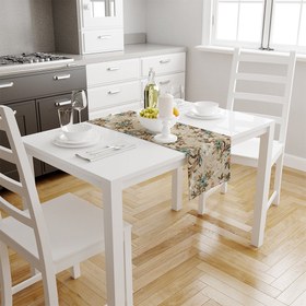 Resim Colorful Leaves And Flowers Runner | Pufaloji 