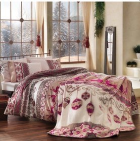 Resim Taç Polyester Battaniye Seti Snowden Çift Kişilik Karışık 