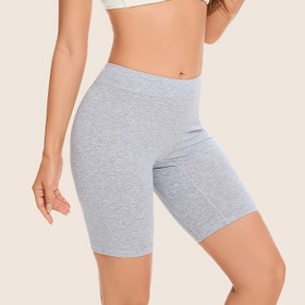 Resim Kadınlar İçin Yüksek Belli Yoga Şortu - Dar Kesim, Esnek Spor Kıyafeti, Koşu ve Antrenman için, Siyah, 1 Adet, Yoga Giyimi | Sporcuya Uygun | Esnek Kumaş 