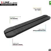 Resim S-Dizayn Kia Sorento 4 S-Line Siyah Yan Basamak 183 Cm 2022 Üzeri 