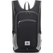 Resim Vanaheımr 628 Katlanabilir Açık Seyahat Sırt Çantası Oxford Kumaş Tırmanma Yürüyüş Sırt Çantası-Siyah (Yurt Dışından) 