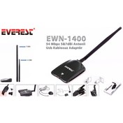 Resim Everest Ewn-1400 54 Mbps USB 5 ve 7Dbi Antenli Kablosuz Adaptör 