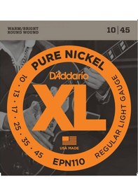 Resim D'addario Epn110 Regular Light Takım Tel Elektro Gitar Teli 010-04 