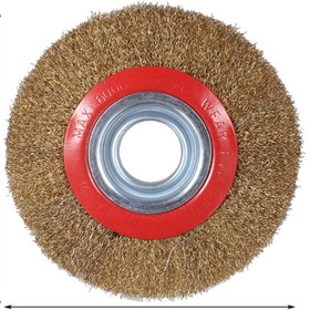 Resim Depolife Taşlama Motoru Çelik Fırçası 150mm Spiral Sarı Tel Fırça Kir Pas Yağ Sökme Parlatma Fırçası 