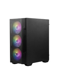Resim MSI MAG Forge M100R Temperli Cam 3x120 MM 1x120 MM ARGB Fan mATX Gaming Bilgisayar Kasası 