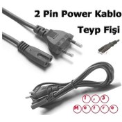 Resim Işıldak Laptop Teyp Kablosu Fişi Kaliteli Sağlam 220V Çift Oluklu (465331002) 