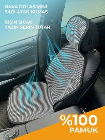 Resim Renault Toros Uyumlu Kırmızı Prestij Serisi Dokuma Kumaş Oto Koltuk Kılıfı Ön Tam Arka Alt 