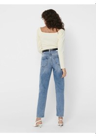 Resim Only 15193864 Bayan Onlveneda Lıfe Mom Jeans Rea7452 Jeans Stretch Denim Pantolon 15193864-R4956 Açık Mavi 