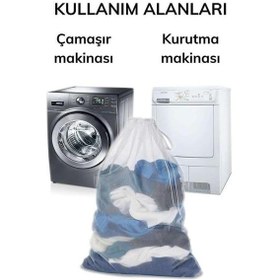 Resim Çamaşır Yıkama Filesi Kirli Filesi Maxi 40x60 Cm Açık Ahşap 