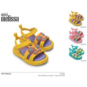 Resim Mini Melissa Create Kız Çocuk Renkli Sandalet Pembe 