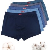 Resim 5 Adet Erkek Boxer - Yumuşak Nefes Alabilen Günlük İç Çamaşırı, Yapışmaz Dört Köşe Tasarım, Minimalist Düz Renk (Lacivert/Gri/Mavi/Turkuaz) - Günlük ve Resmi Giyim İhtiyaçları, Klasik Boxerler, Pürüzsüz Dokulu, Çoklu Paket İç Çamaşırları, Aktif Yaşam Tarzı 