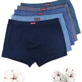 Resim 5 Adet Erkek Boxer - Yumuşak Nefes Alabilen Günlük İç Çamaşırı, Yapışmaz Dört Köşe Tasarım, Minimalist Düz Renk (Lacivert/Gri/Mavi/Turkuaz) - Günlük ve Resmi Giyim İhtiyaçları, Klasik Boxerler, Pürüzsüz Dokulu, Çoklu Paket İç Çamaşırları, Aktif Yaşam Tarzı 