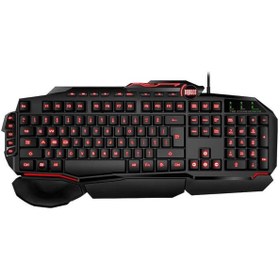 Resim Dragos Blackstar BS26M-WP USB Kablolu Rainbow Multimedya Su Geçirmez Membran Tuş Makrolu Klavye 