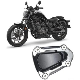 Resim Reedark Honda Rebel Cmx 1100 2021-2022 Titanyum Renkli Dayanıklı Motosiklet Yan Sehpa Pabucu 