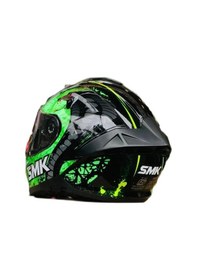 Resim Smk Typhoon Reptile Kapalı Kask 001 Gri - Siyah - Yeşil 