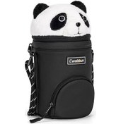 Resim Yunboo Cwatcun D162 Panda Desenli Su Geçirmez Lens Çantası - Sony, Canon, Fuji Uyumlu Siyah 