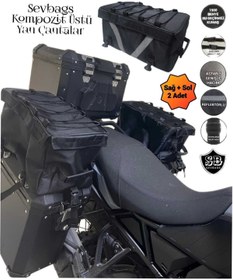 Resim SEVBAGS Motosiklet Kompozit Üstü Yan Çantalar Sağ Sol Iki Adet 