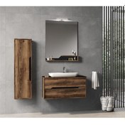 Resim Orka Galia Ella Banyo Dolabı Takımı & Boy Dolabı 100 Cm Çok Renkli 