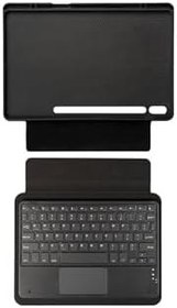 Resim Fogy Galaxy Tab S7 Plus T970 ile Uyumlu Keyboard Bluetooh Bağlantılı Standlı Klavyeli Tablet Kılıfı 