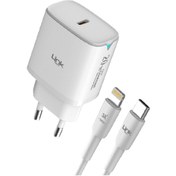 Resim Linktech C308 20w Pd Type-c To Lightning Kablolu Şarj Aleti Set 