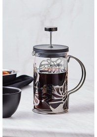 Resim Karaca Flower Borosilikat Cam French Press 600 ml 