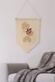 Resim Yatak Odası Duvar Dekoru, Pinterest Oda Dekoru, Boho Kanvas Flama Askılı Duvar Örtüsü Ve Süsü NO:483 - Renkli - 3 / 50 x 70 
